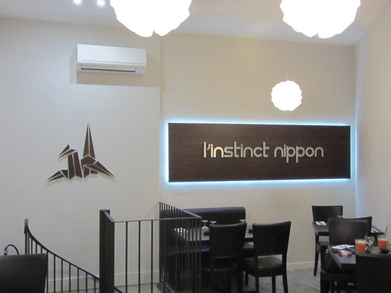 Réalisation du caisson lumineux du restaurant INSTINCT NIPPON sur Marseille 13006