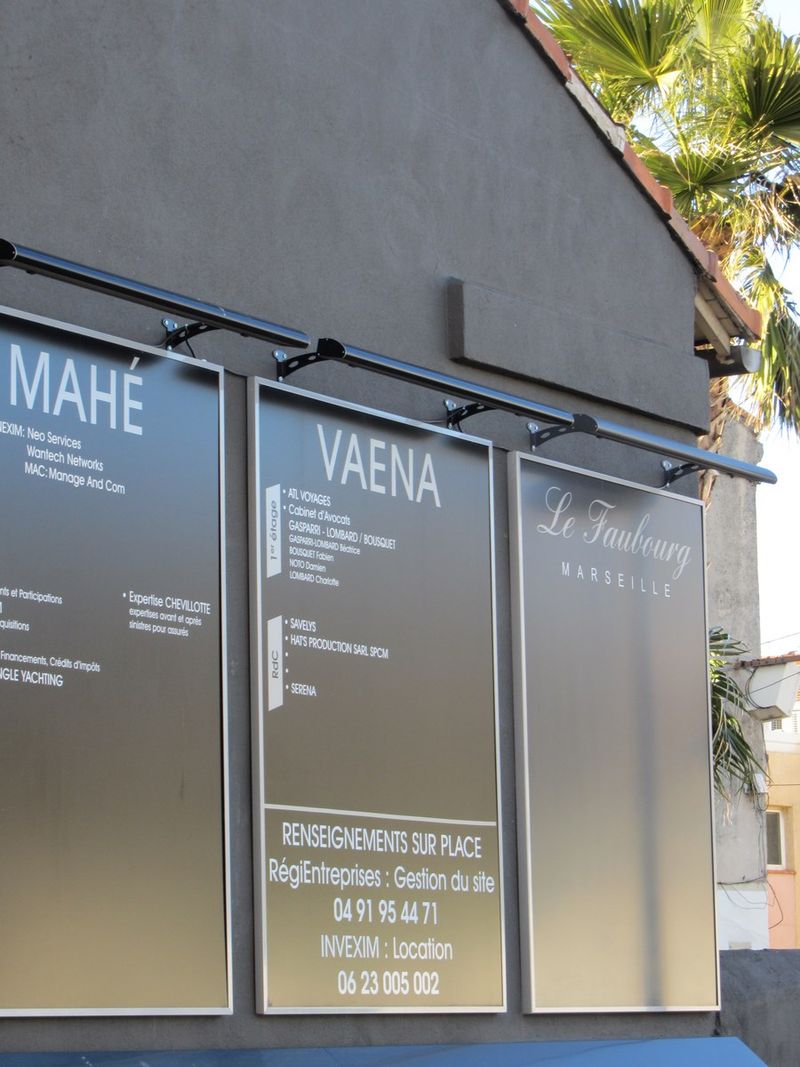 signalétique palmeraie du canet marseille